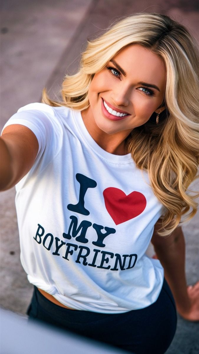 I Love My Boyfriend Shirt Regular Fit