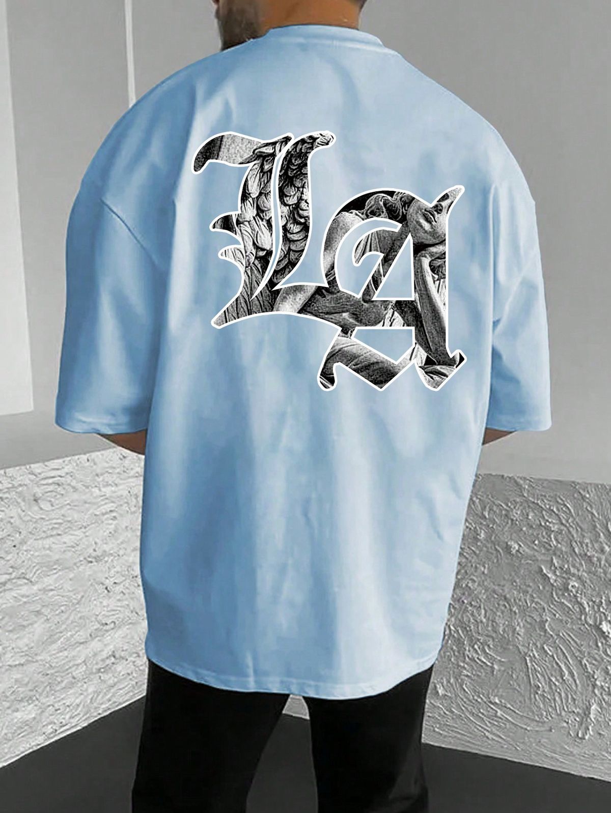 Men's Crew Neck Short Sleeve Letter Print Casual Tee
