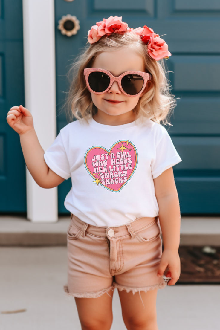 cute summer shirts for kids, girls tshirt fashion, cute shirts for girls kids, snack shirts for kids