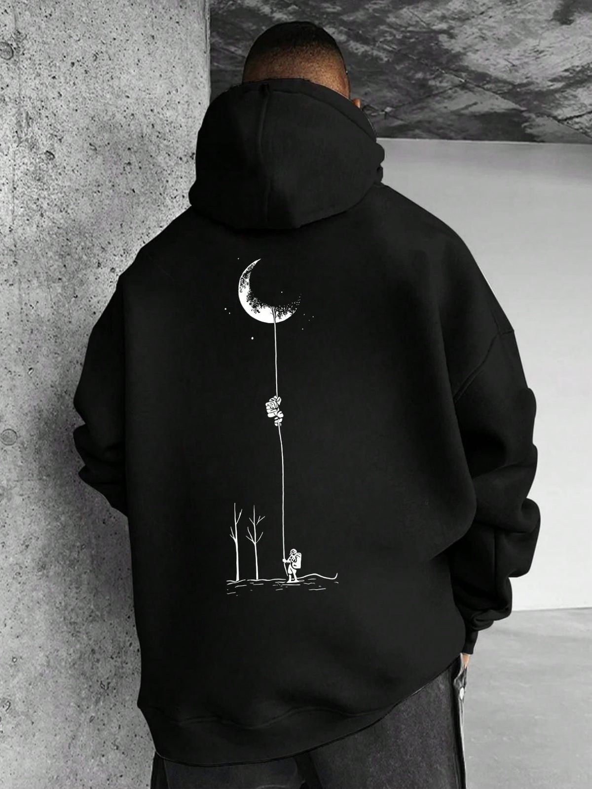 Men's Casual Cartoon Graphic Hoodie Sweatshirt, Autumn/Winter