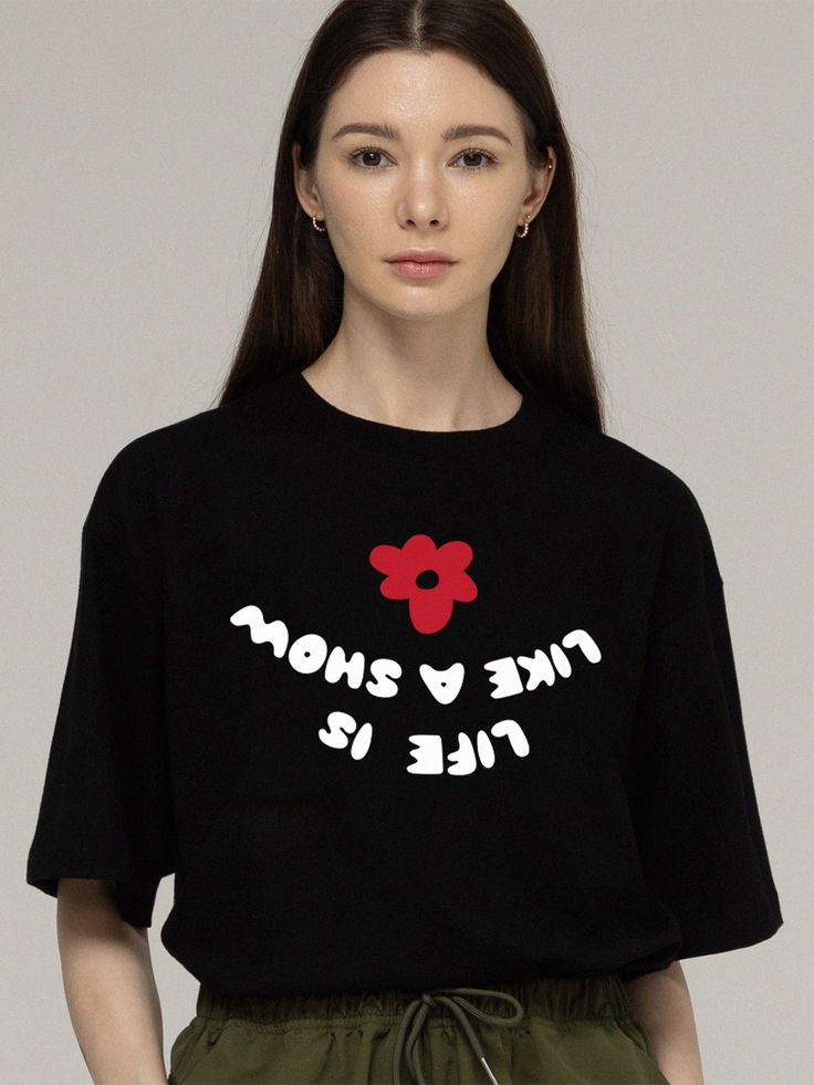 Big Reverse Lettering T-Shirt