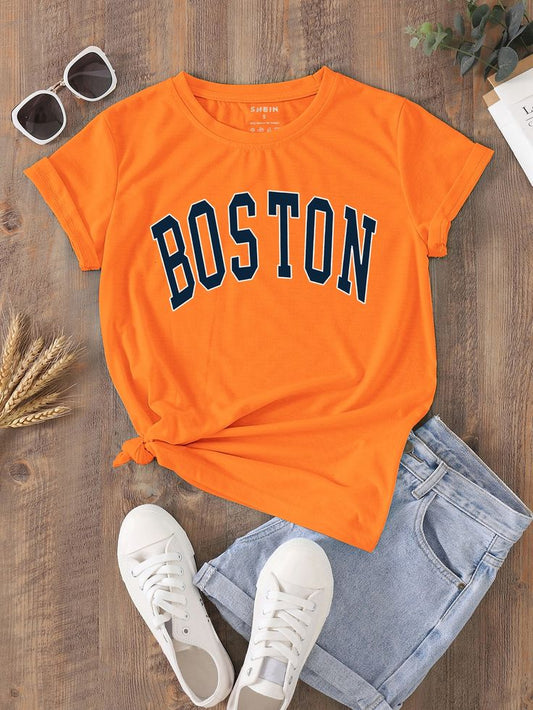 Letter Graphic Tee Regular Fit