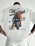 Men's T-Shirt, White Pure Cotton Casual Style Daily Comfortable T-Shirt, 100% Pure Cotton Material, Round Neck Design