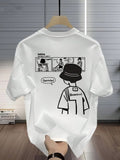Tee With Letter Graphic Print