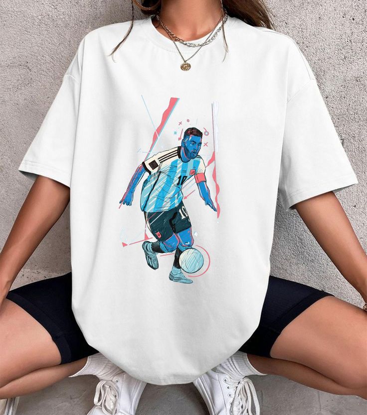 Lionel Messi Argentina Vintage Design T-shirt