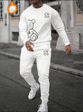 Men's Casual Daily Life Soft And Comfortable Versatile Sweatshirt Suit.