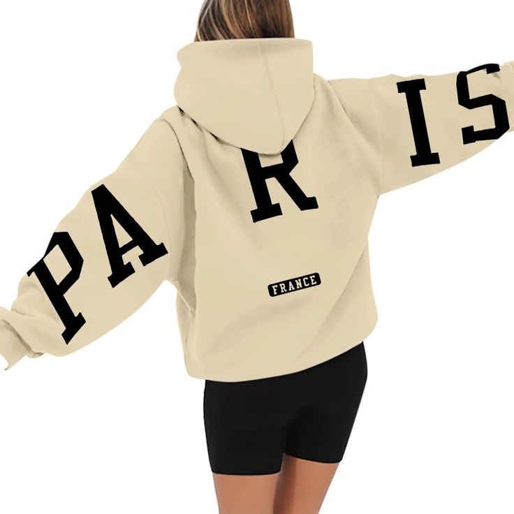 Paris Women Hoodies Fleece Oversized /Hoodies-Liban