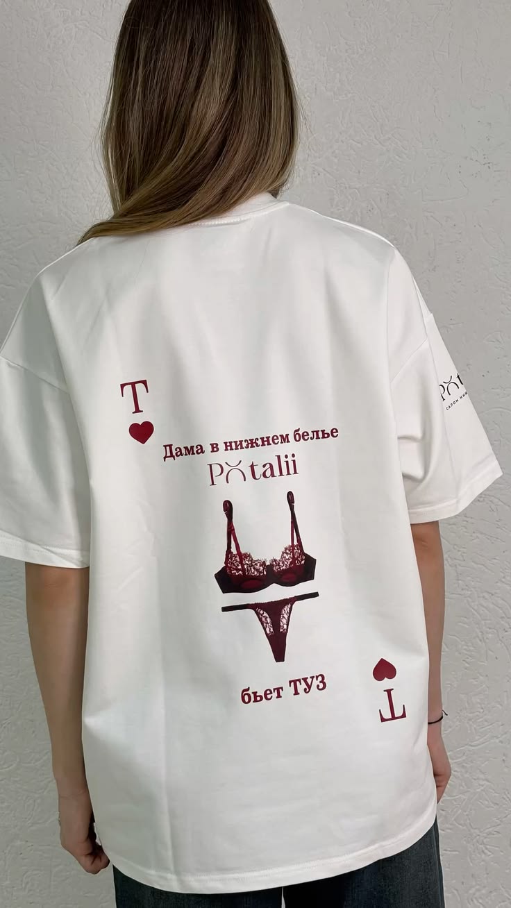 Women's Simple Printed Round Neck Short Sleeve T-Shirt Madame
