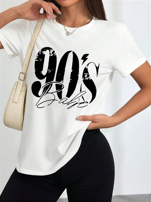 T-shirts femme 90s Babe, Regular Fit
