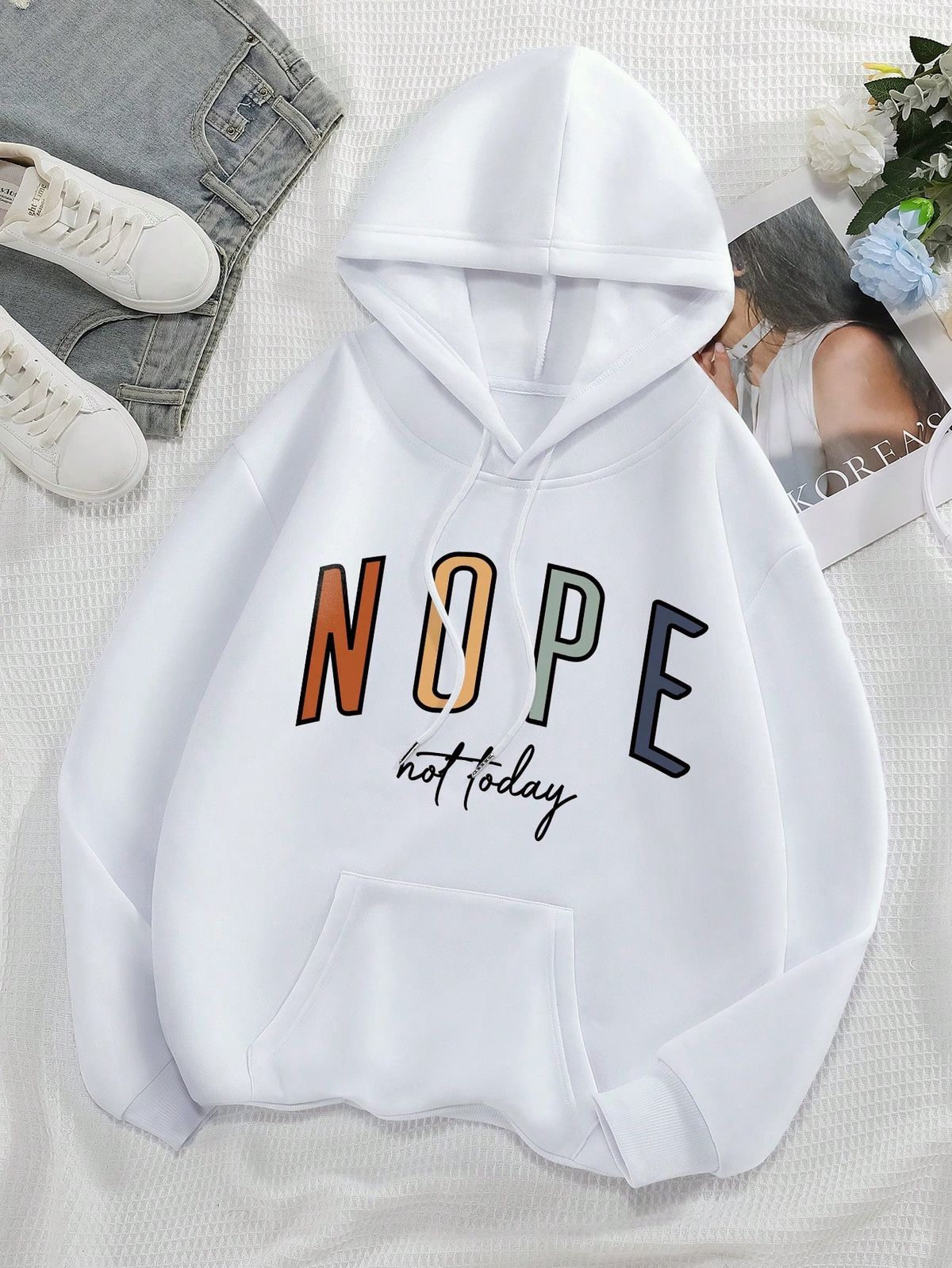 Nope Not Today Hoodie Oversized