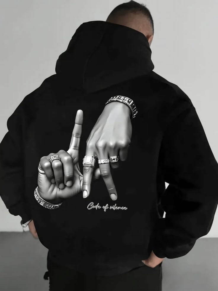 Code of Silence Hoodie | Dark Aesthetic Streetwear Fashion