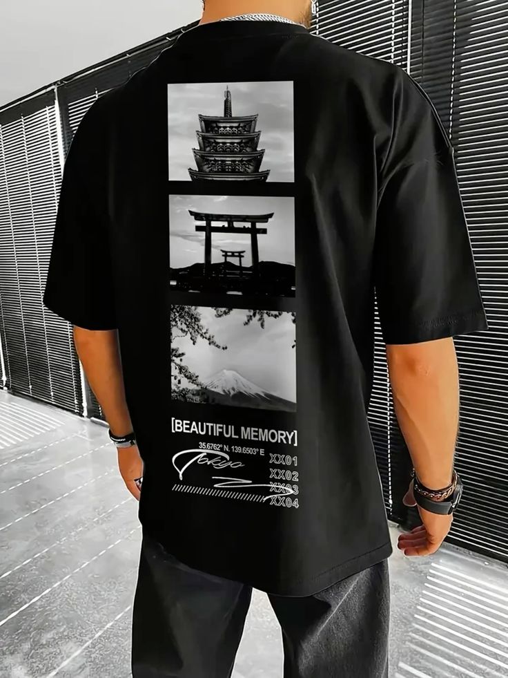 Japanese Black Theme Men shirt