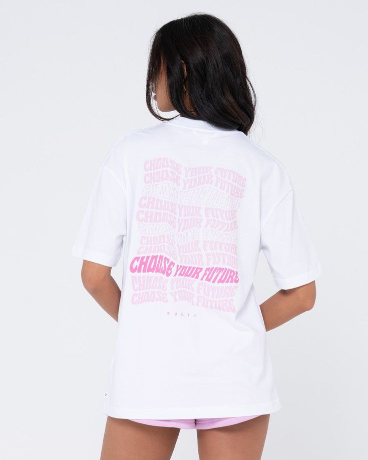 Rusty Choose Your Future Organic Oversized Tee