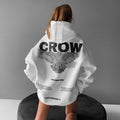 Women's Casual Slogan Graphic Crow / Hoodies Liban