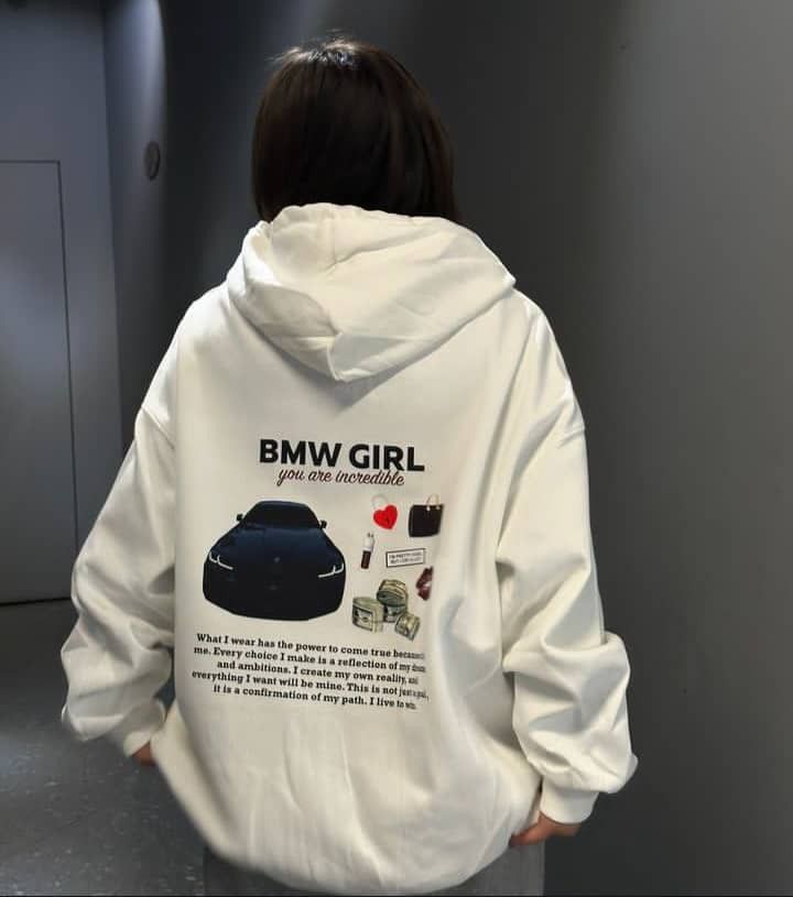 Bmw Girl Oversized Hoodie