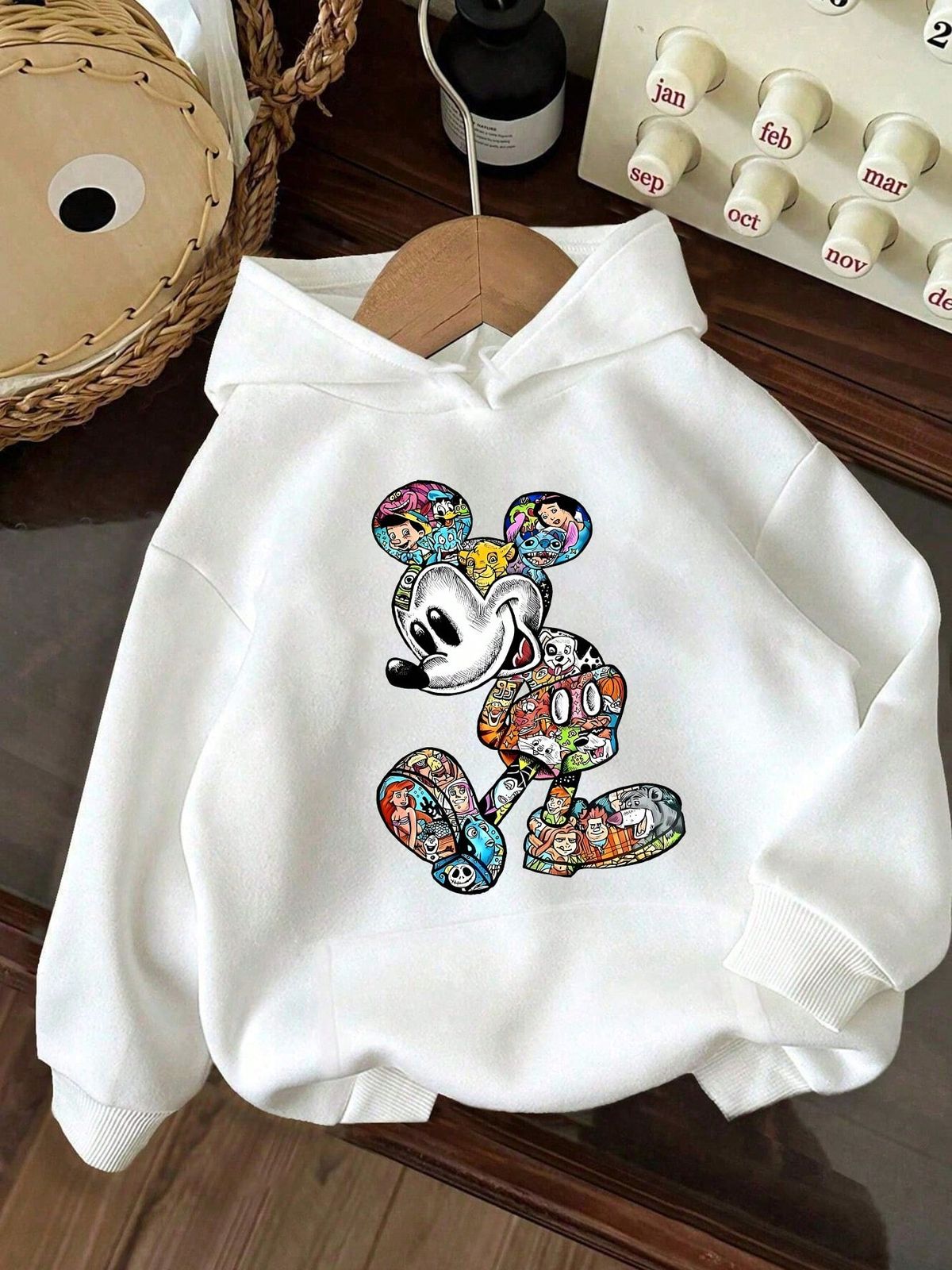 Women's Autumn And Winter Mickey Mouse Clubhouse Cartoon Pattern Printing Casual Simple Loose Daily Long-Sleeved