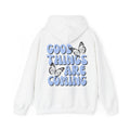 Good Things Are Coming Hoodie, Enjoy the Now Hoodie, Positive Reminder Hoodie, Words on Back Hoodie, Inspirational Quote Hoodie