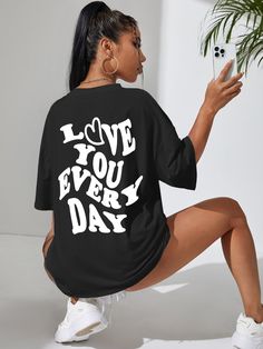 Love You Every day women oversized tshirt