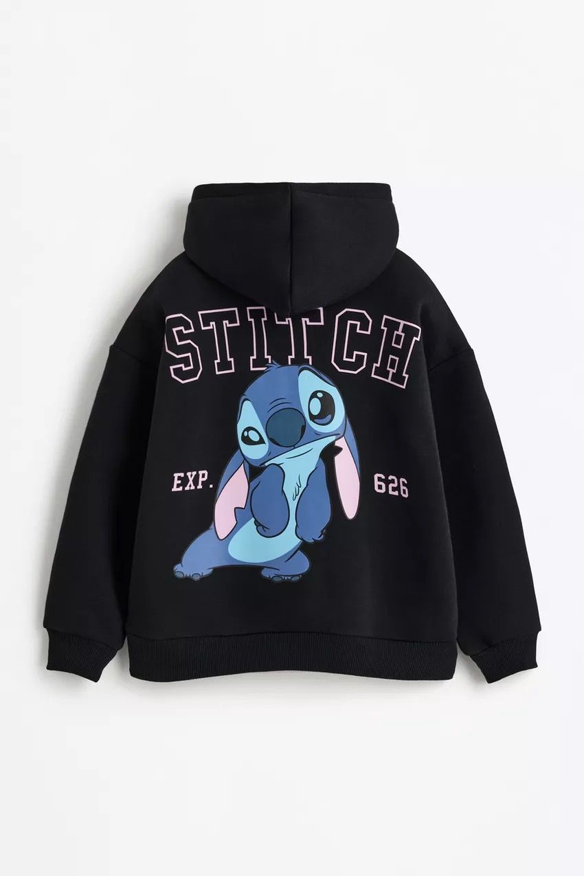 Disney's Official Women's Lilo & Stitch Hoodie - Winter Pullover with Stitch & Bunnies Design Fan