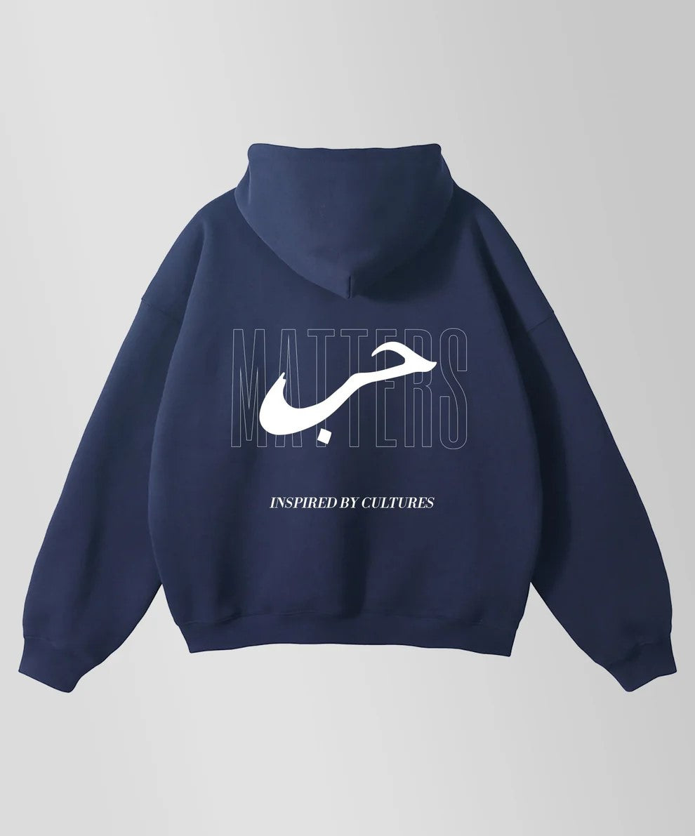 HUBB X LOVE MATTERS - HEAVYWEIGHT FLEECE OVERSIZED HOODIE