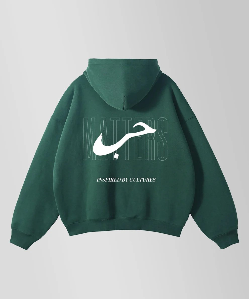 HUBB X LOVE MATTERS - HEAVYWEIGHT FLEECE OVERSIZED HOODIE