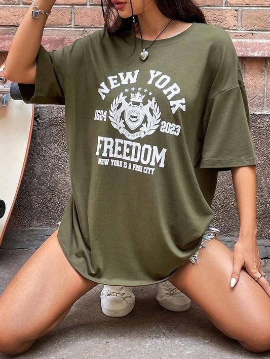 New york women's oversized tshirt
