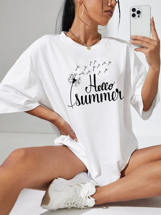 Summer women's oversized tshirt