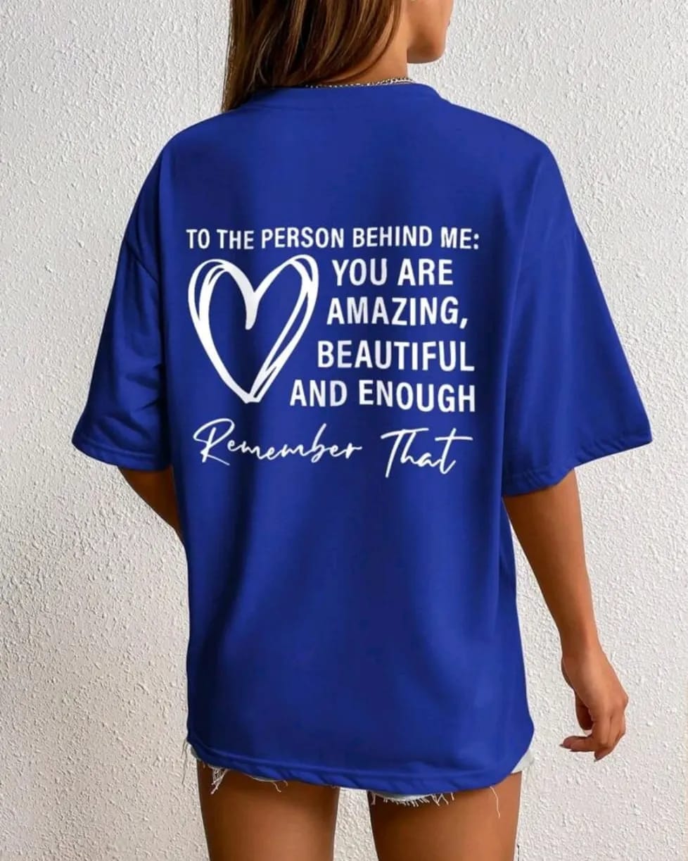 Letter women's oversized tshirt