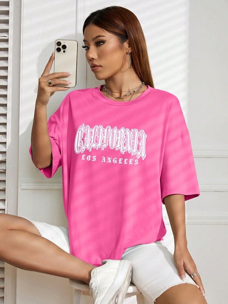 California women's oversized tshirt