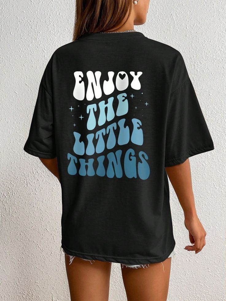 Enjoy the little things women's oversized tshirt