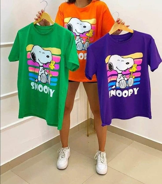 Snoopy women's tshirt oversized