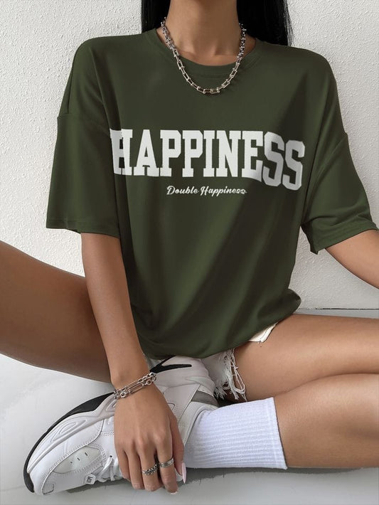 Happiness women's oversized tshirt