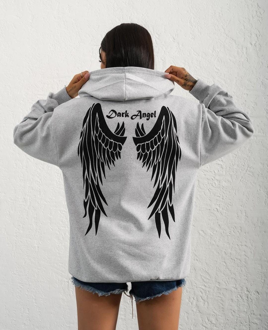 Dark angel women's oversized hoodie