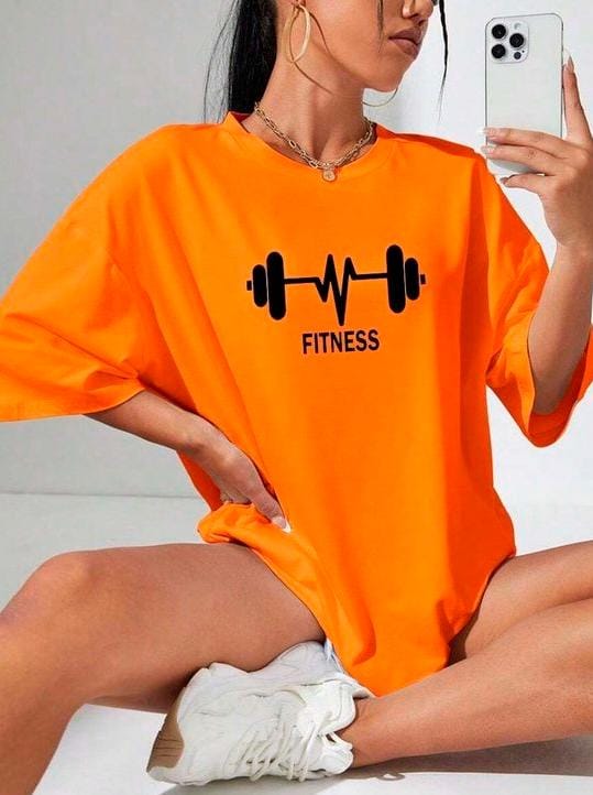 Fitness women's oversized tshirt