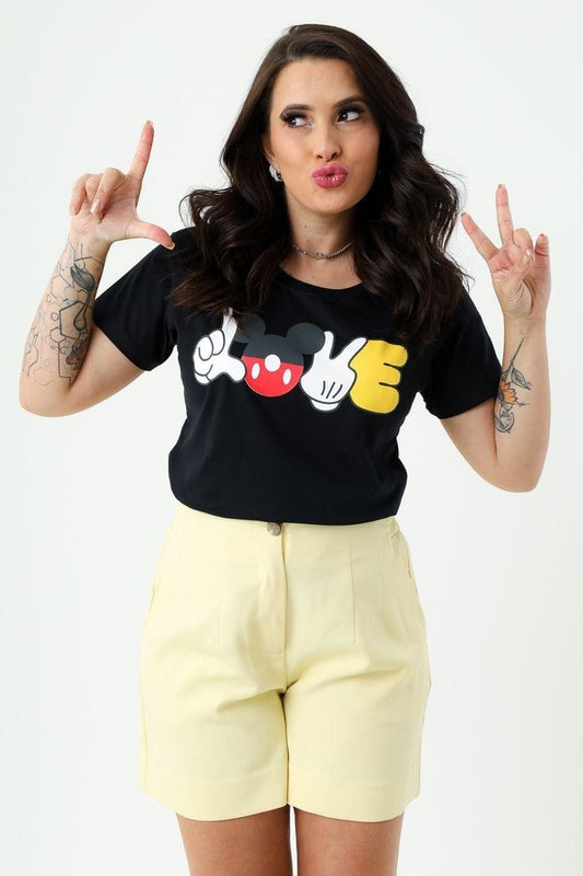 Mickey mouse women's tshirt regular fit