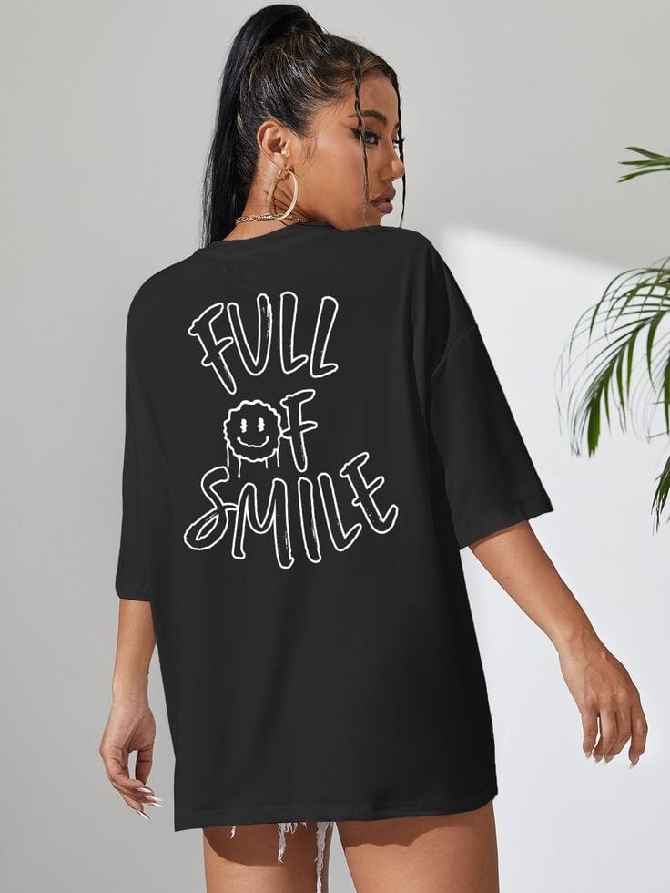 Smile women's oversized tshirt