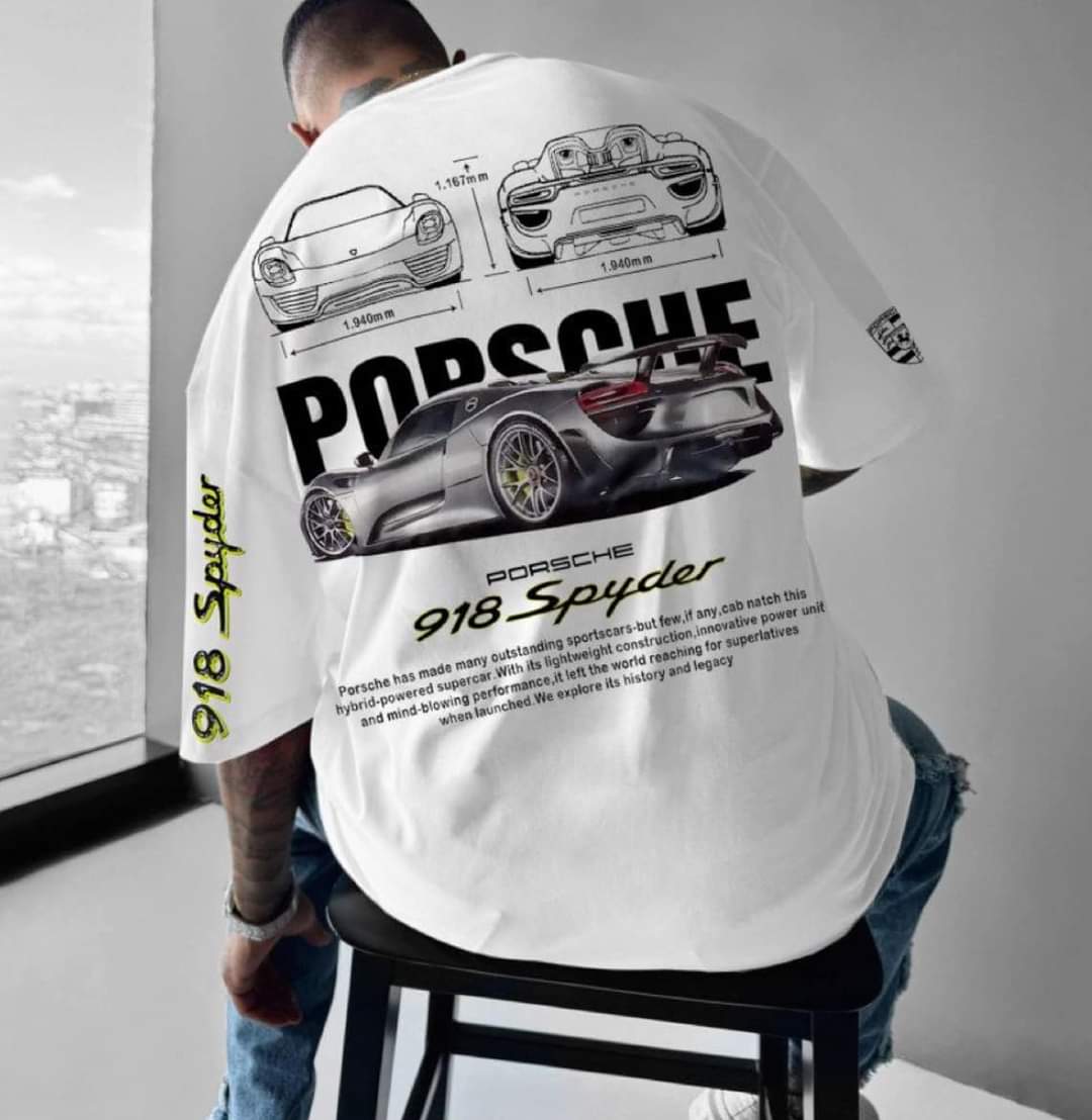 Porsche oversized men tshirt