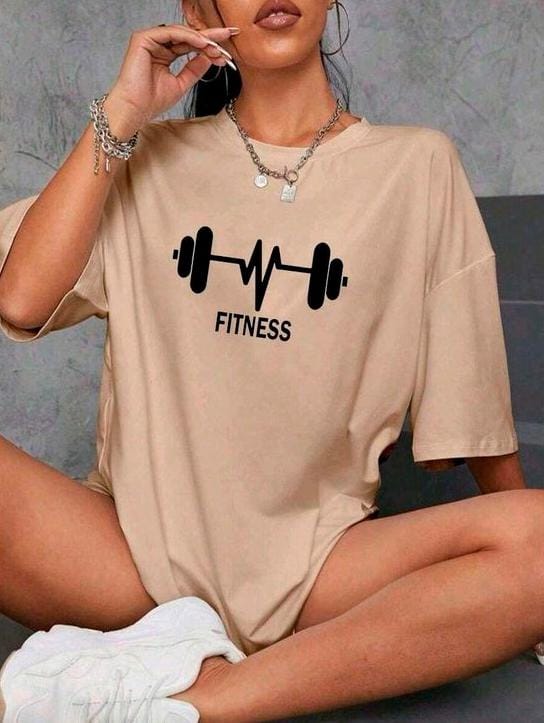 Fitness women's oversized tshirt