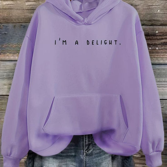 I'm a delight oversized hoodie