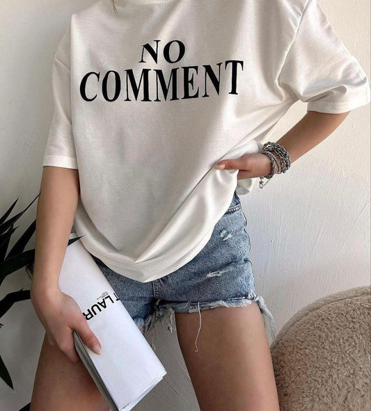 NO COMMENT Women's Oversized Tshirt