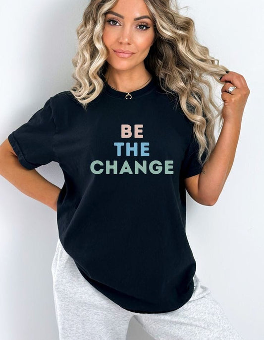 Be the change women's oversized tshirt