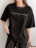 Letter women's oversized tshirt