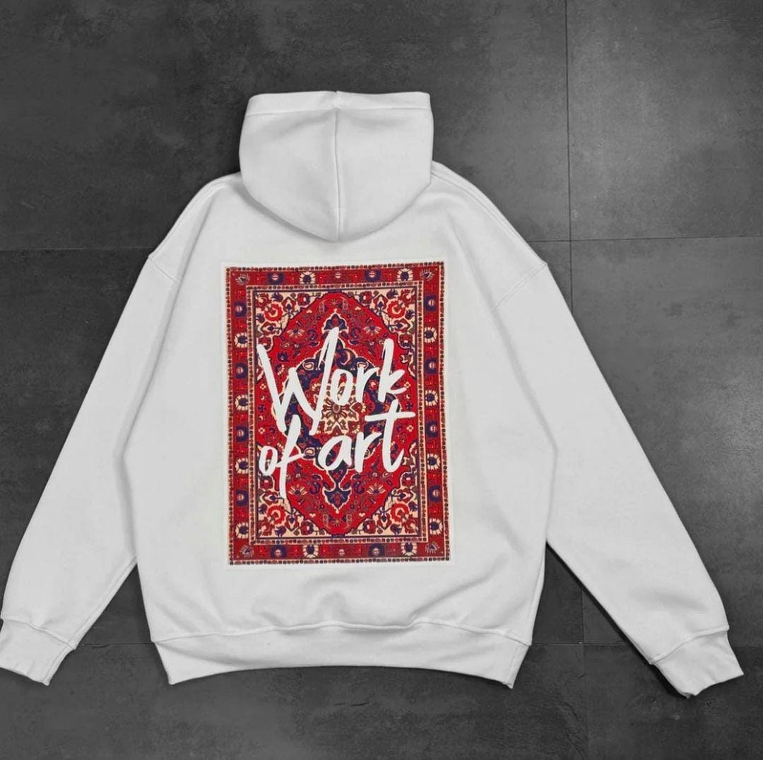 Work of art oversized hoodie