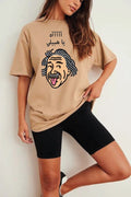Funny Arabic quotes women's oversized tshirt
