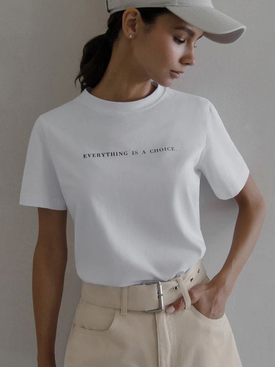 Everything is a choice women's tshirt regular fit