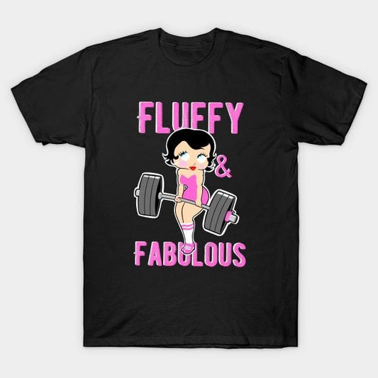 Fluffy and fabulous fitness women's regular tshirt