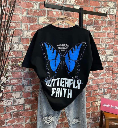 Butterfly women's oversized tshirt