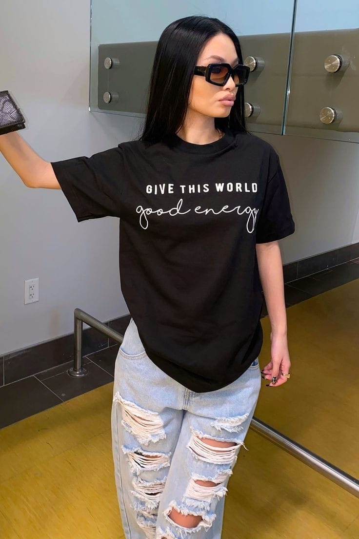 Good energy women's oversized tshirt