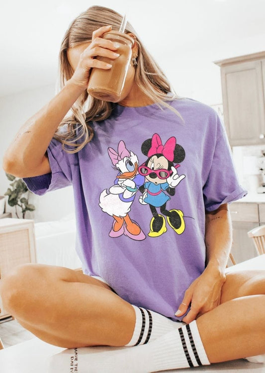 Minnie and daisy women's oversized tshirt