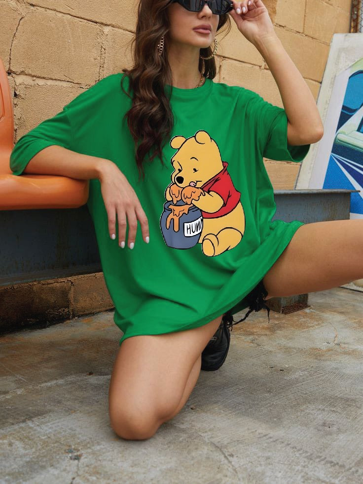 Winnie the pooh women's oversized tshirt